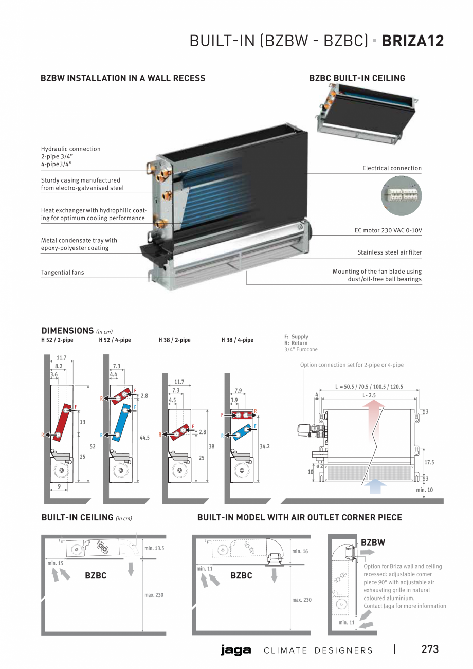 Pagina 4 - Ventiloconvector de perete-tavan - Preturi si accesorii JAGA BRIZA 12 Fisa tehnica...