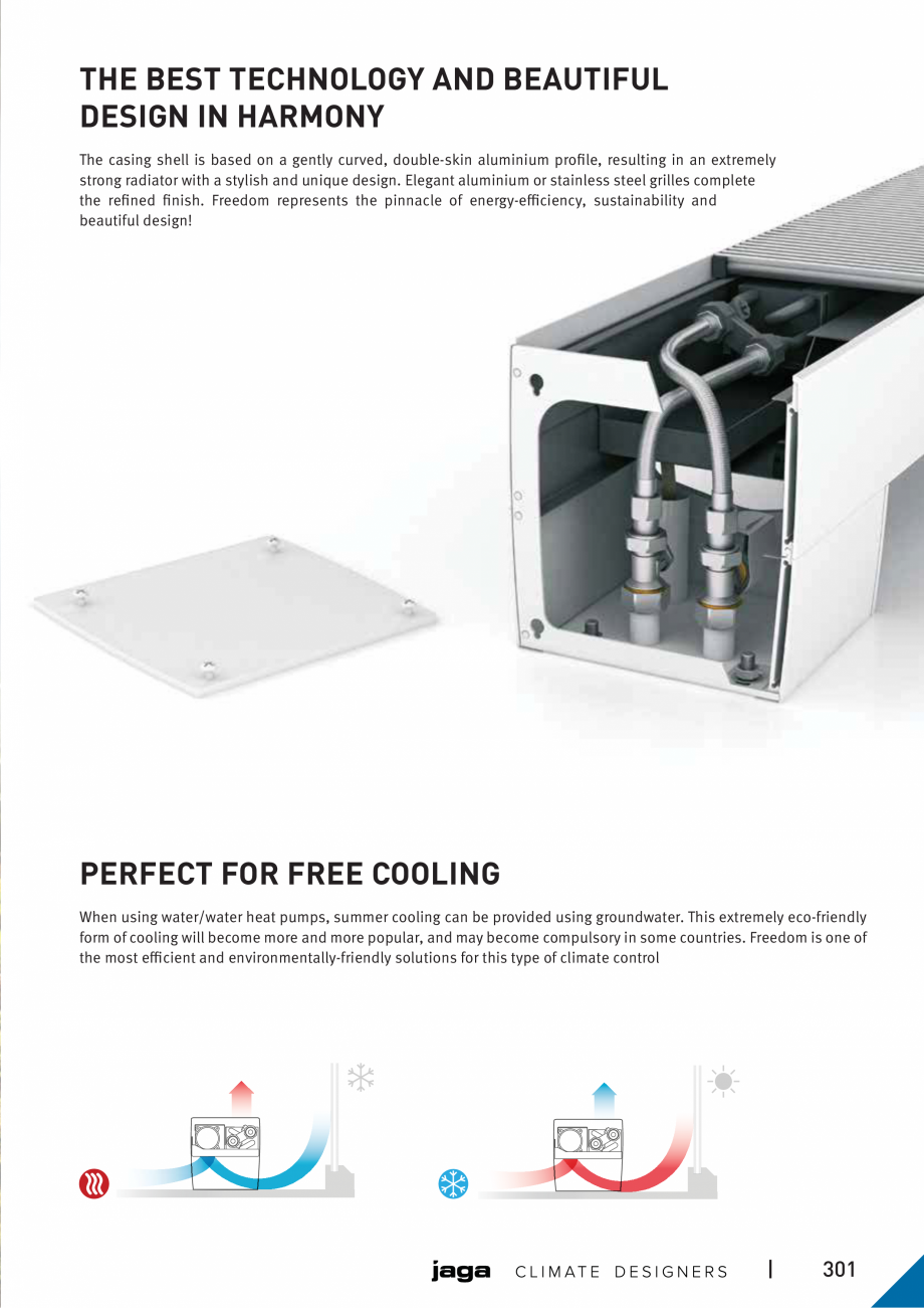 Pagina 4-Ventiloconvector de pardoseala - Preturi si accesorii JAGA FREEDOM Fisa tehnica Engleza tor for...