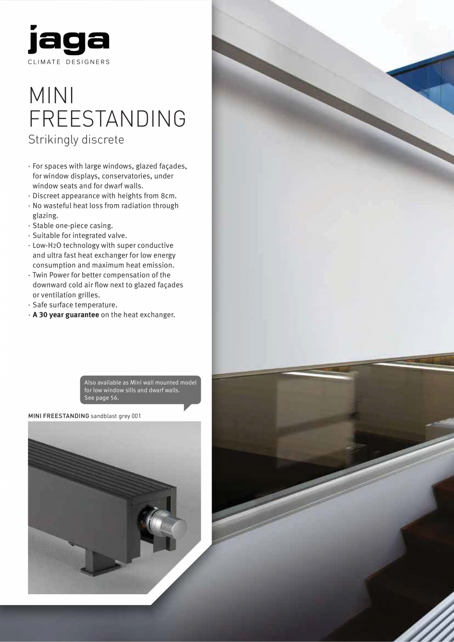 Pagina 1-Calorifere de plinta cu picioruse - Preturi si accesorii JAGA MINI Free Standing / DBE Fisa tehnica ...