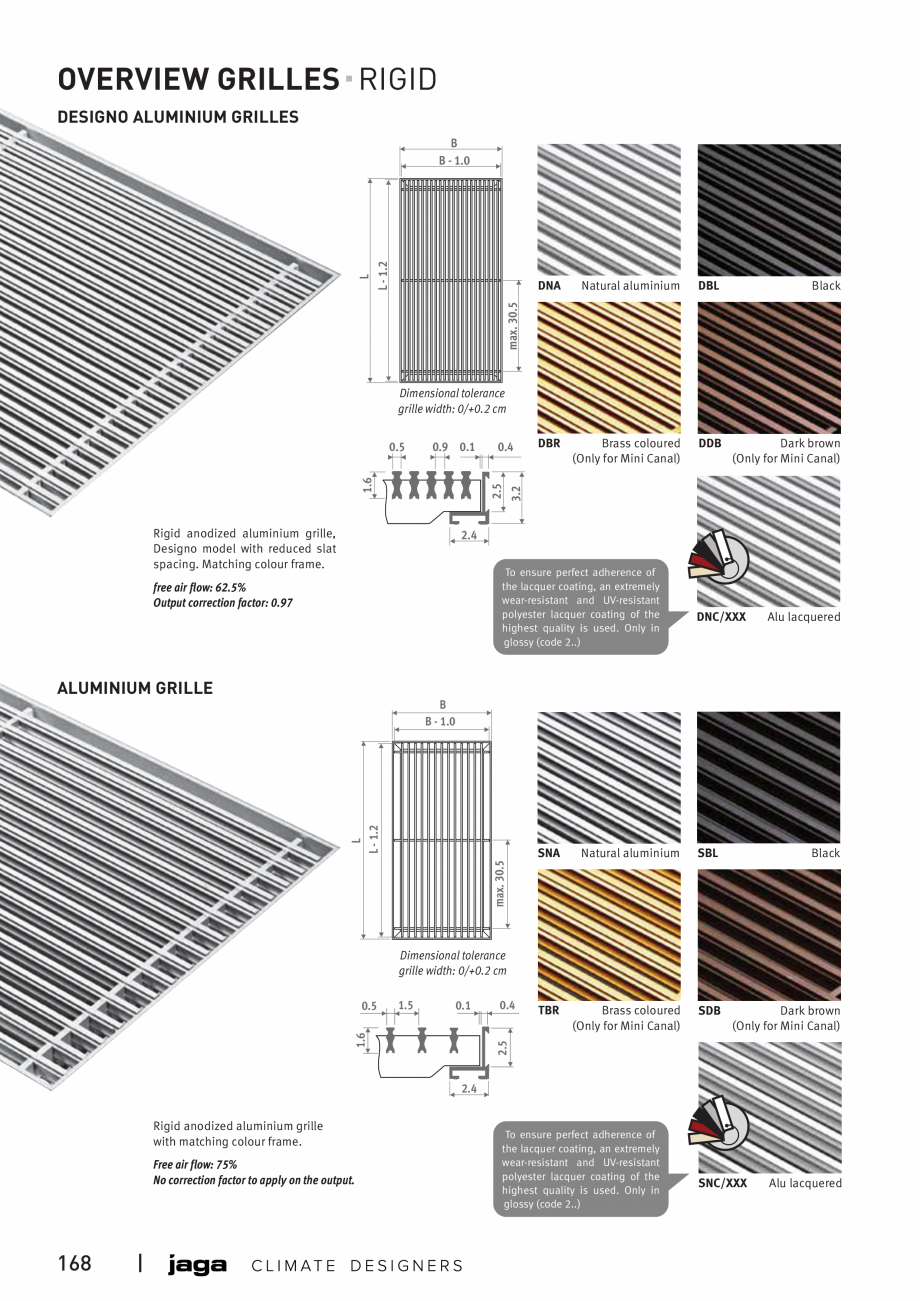Pagina 5-Convector de pardoseala JAGA MINI CANAL Fisa tehnica Engleza t.

168

|

To ensure perfect adherence...