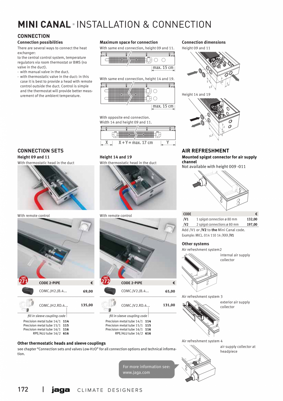 Pagina 9-Convector de pardoseala JAGA MINI CANAL Fisa tehnica Engleza ntrol is simple
and the thermostat will...