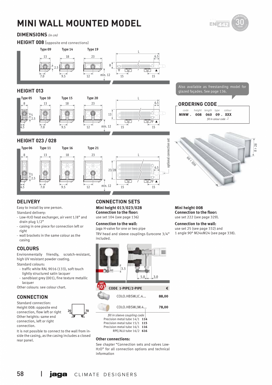 Pagina 3 - Calorifere de plinta - Preturi si accesorii JAGA MINI Wall Fisa tehnica Engleza lacquer
-...