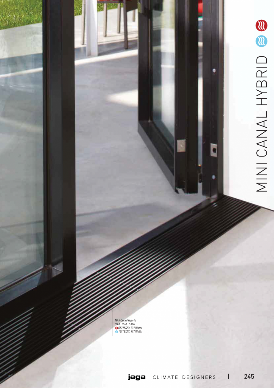 Pagina 2-Convector de pardoseala JAGA MINI CANAL HYBRID Fisa tehnica Engleza ANAL HYBRID
Mini Canal Hybrid...