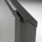 Linea Plus Sandblast Grey Metallic - LINEA PLUS - Calorifer orizontal cu panou de otel si