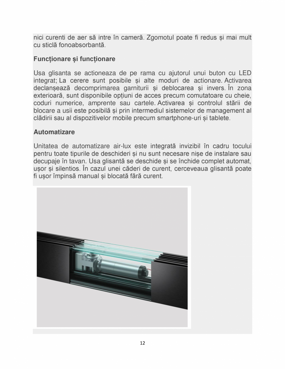 Pagina 12-Sistem de usi glisante air-lux air-lux Catalog, brosura Romana e, încuietori sunt fabricate din...