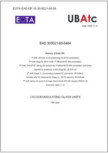 Geam cu vid -  certificare EAD 300021-00-04-04 SIBELIUS