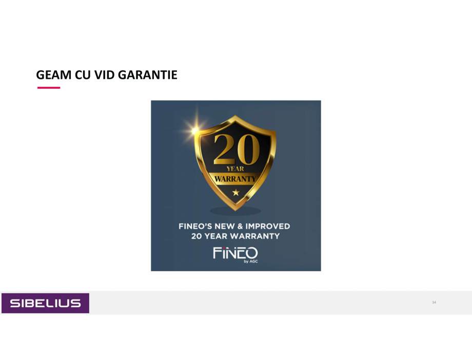 Pagina 34-Prezentare geam cu vid SIBELIUS Catalog, brosura Romana 