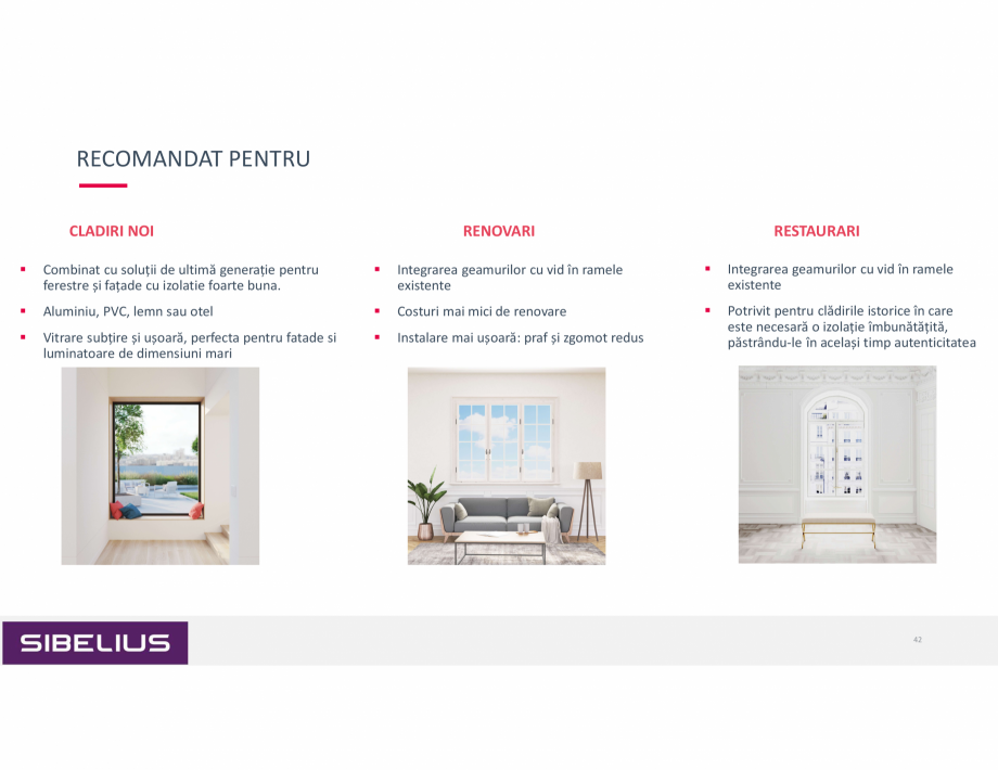 Pagina 42-Prezentare geam cu vid SIBELIUS Catalog, brosura Romana 
