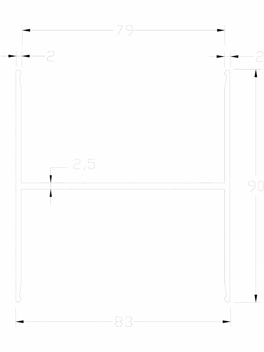 Pagina 1-CAD-DWG Profil HV 83 LINIT Detaliu de produs 
