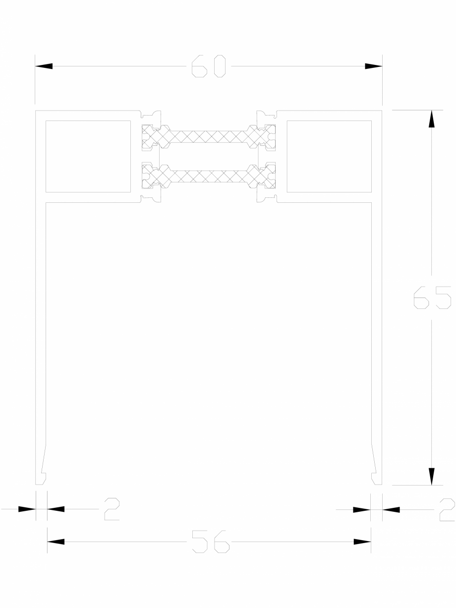 Pagina 1-CAD-DWG Profil OSP 60W LINIT Detaliu de produs 