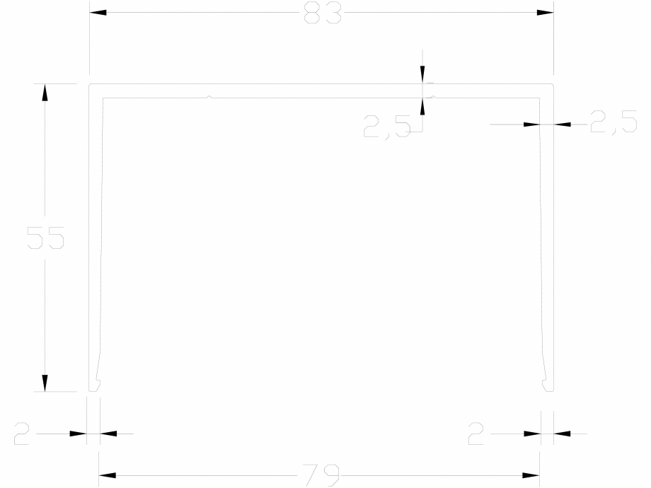 Pagina 1-CAD-DWG Profil OSP 83 LINIT Detaliu de produs 