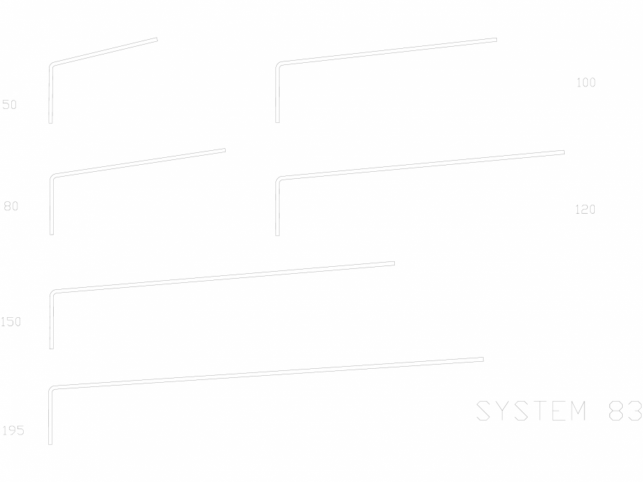 Pagina 1 - CAD-DWG Profil SYS83 E LINIT Detaliu de produs 