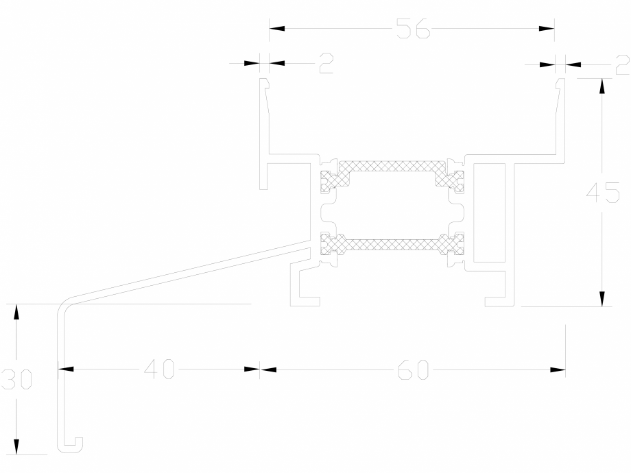 Pagina 1-CAD-DWG Profil U60 50W LINIT Detaliu de produs 