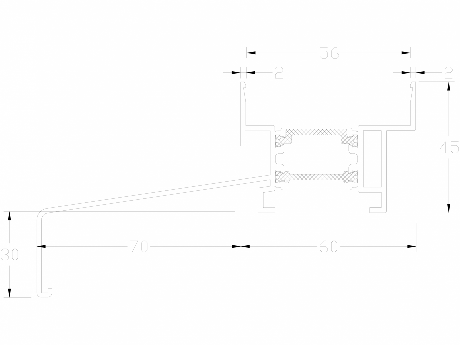 Pagina 1-CAD-DWG Profil U60 80W LINIT Detaliu de produs 
