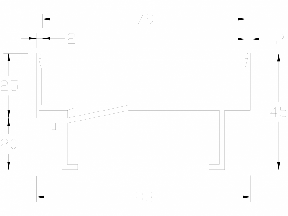 Pagina 1-CAD-DWG Profil UPR83 0 LINIT Detaliu de produs 