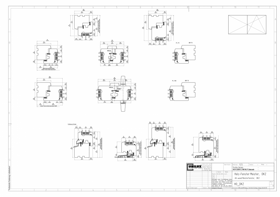 Pagina 1-CAD-PDF Ferestre din lemn stratificat DKZ UNILUX Detaliu de montaj 