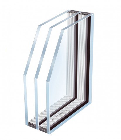 Sticla pentru ferestre din lemn placat cu aluminiu - UltraThermo3 DesingLine Privacy Sticla pentru ferestre din