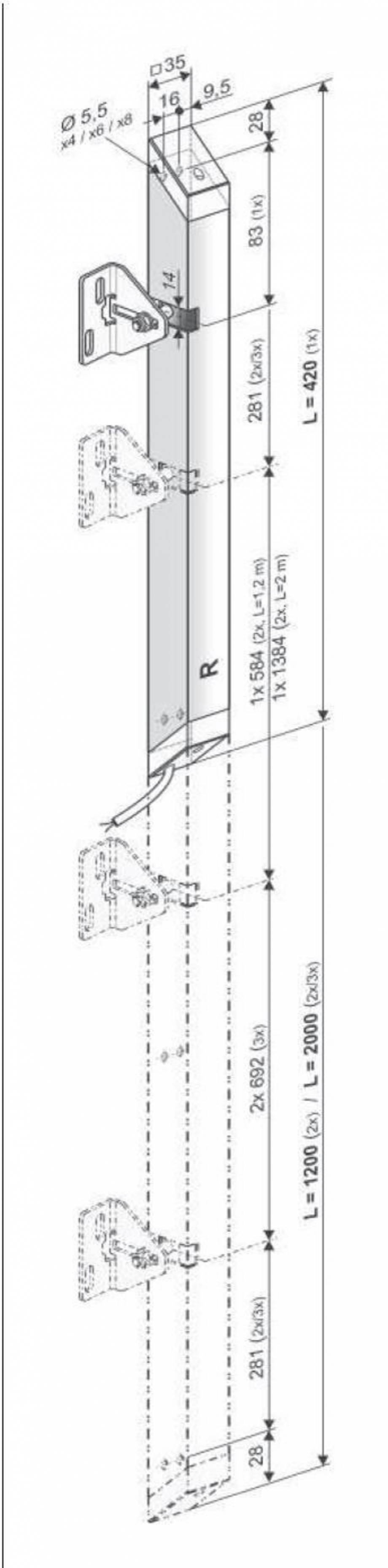 Pagina 1-Sistem de incuiere UNILUX FV Fisa tehnica Engleza 