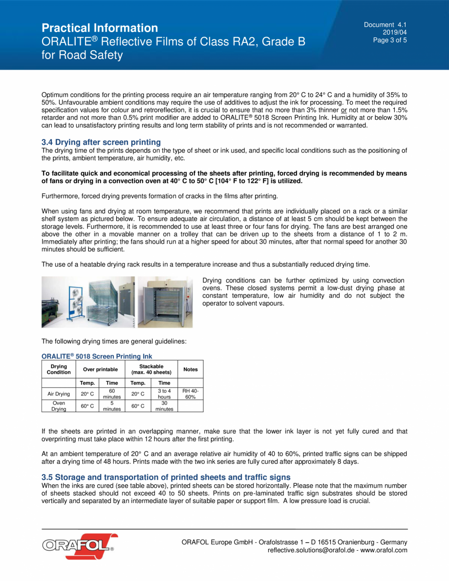 Pagina 3-Instructiuni aplicare pe plastic folie reflectorizanta ALGERNON ORALITE 5860 Instructiuni montaj,...