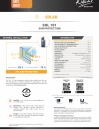 Folie de protectie solara 75%, cu efect de oglinda, pentru interior