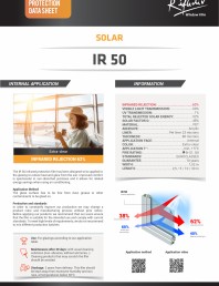 Folie transparenta, pentru protectie solara 52%