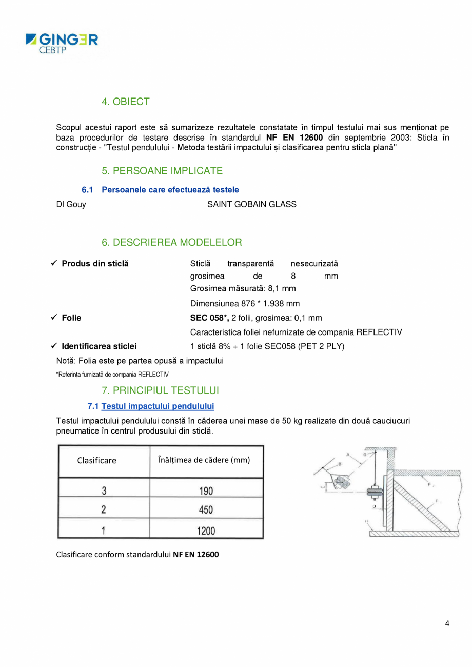Pagina 4-Rezistenta la impact  ALGERNON SEC 058 Certificare produs Romana...
