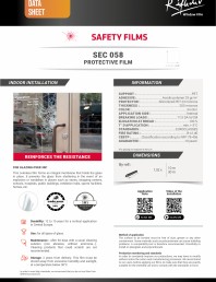 Folie securizare, pentru interior, 200 microni