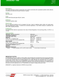 Banda dublu adeziva pe suport de fibra de sticla