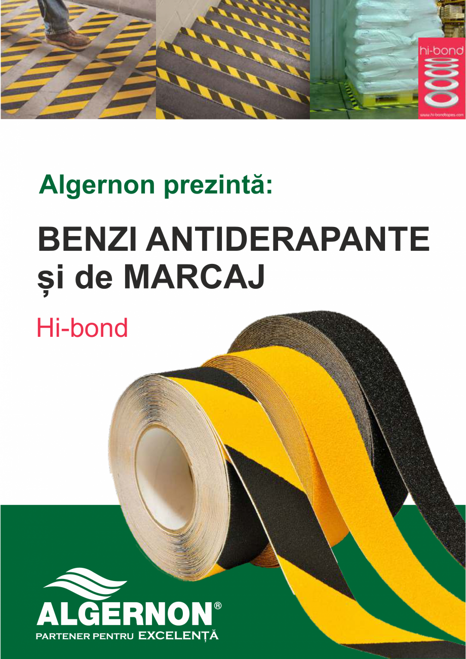 Pagina 1 - Banda adeziva, antiderapanta, pentru delimitare ALGERNON Hi-Bond HAS 930 Catalog, brosura...
