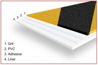 Structura HAS 930 Hi-Bond HAS 930 Banda adeziva, antiderapanta, pentru delimitare
