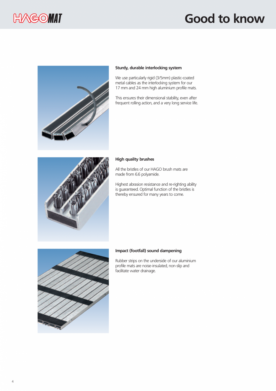 Pagina 4 - Catalog Hagomat 16-EN HAGOMAT EXKLUSIV, NOVA, COMBICLEAN, COMBICLEAN BRUSH, COMBISTRIP,...