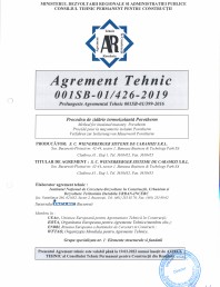 Agrement Tehnic 001SB-01/426-2019
