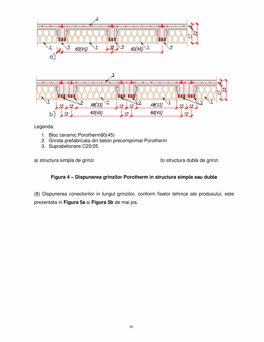 Pagina 17 - Indrumator pentru utilizarea planseelor Porotherm POROTHERM 60, 45, grinda planseu...