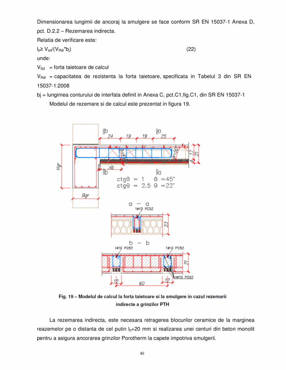 Pagina 41 - Indrumator pentru utilizarea planseelor Porotherm POROTHERM 60, 45, grinda planseu...