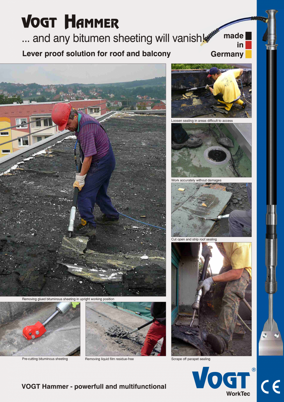 Pagina 1-Masini pentru decopertare pardoseli  VOGT Hammer VH 50-130 B XL, Hammer VH 60-130 D XL Fisa tehnica ...