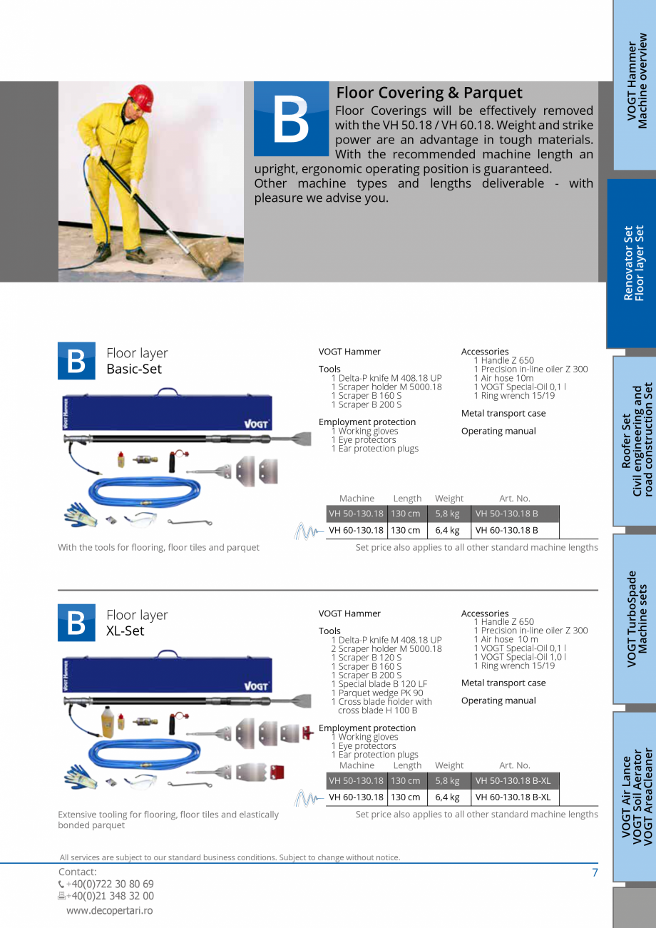 Pagina 7-Catalog produse VOGT 2015 VOGT Catalog, brosura Engleza g & Parquet

Tools
1 Delta-P knife M 408.18 ...