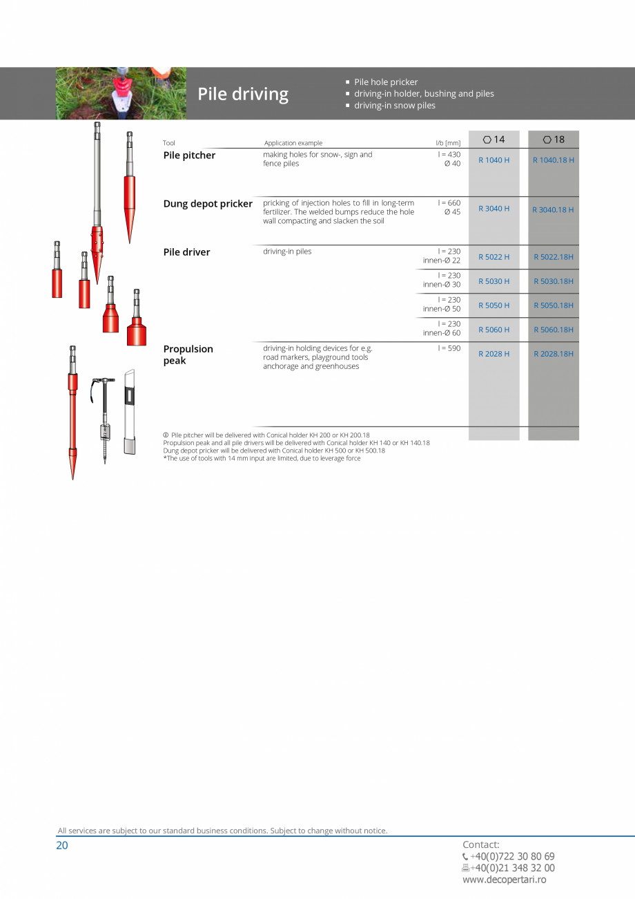 Pagina 20-Catalog produse VOGT 2015 VOGT Catalog, brosura Engleza ncrete remains,
projection, roadmarkings
...