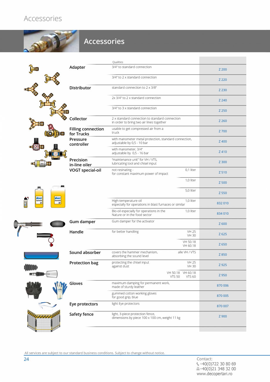 Pagina 24-Catalog produse VOGT 2015 VOGT Catalog, brosura Engleza btragen
 cutting and removing syncronous...