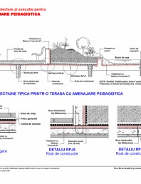 Fisa R4 cu detalii de proiectare si executie pentru terasa cu amenajare peisagistica