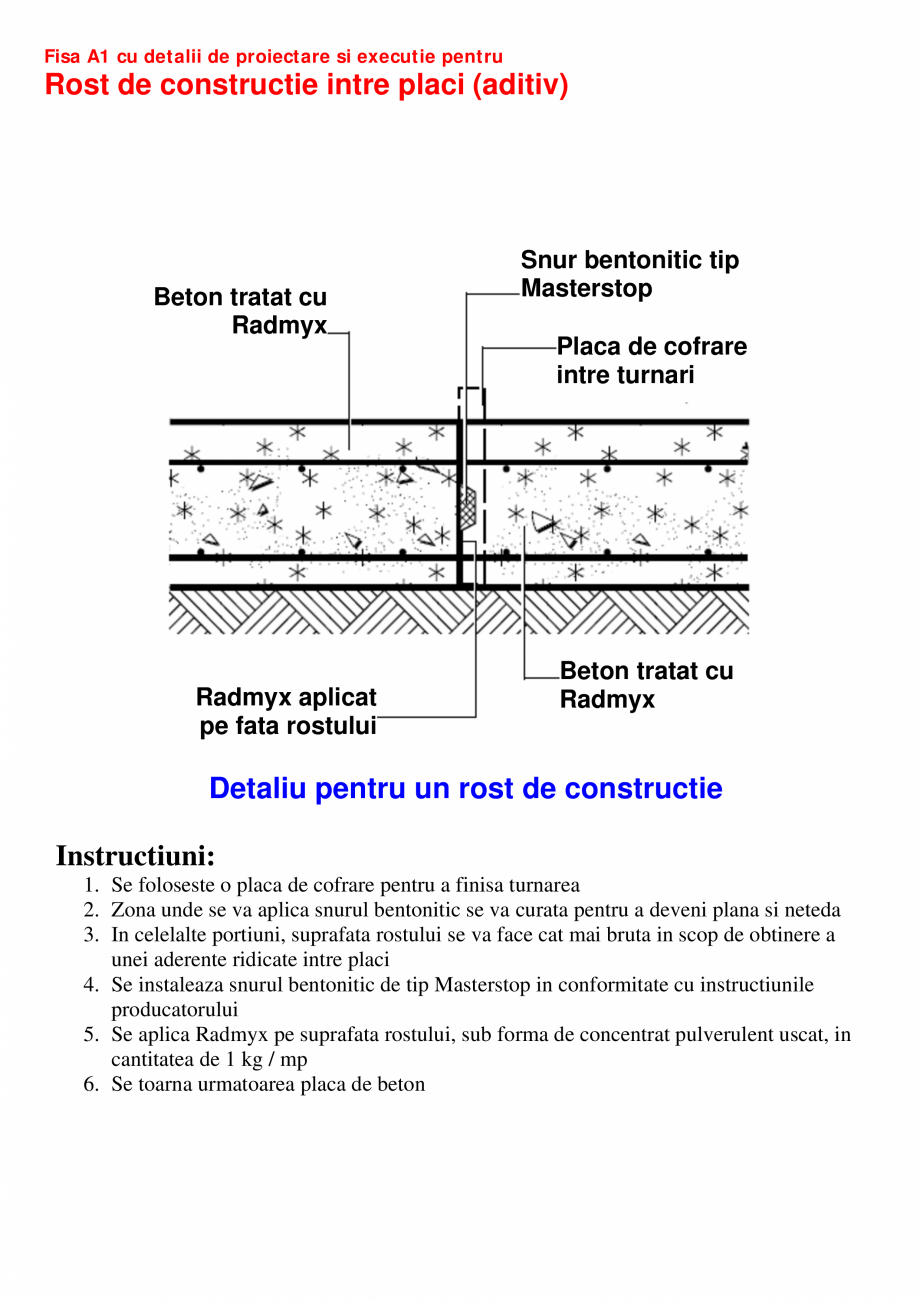 Pagina 1-CAD-PDF Fisa A cu detalii de proiectare si executie pentru constructii noi  UNICO PROFIT Detaliu de ...