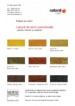 Paletar culori lazura lemn precolorata KREIDEZEIT - Lazura 320-324, Lazura 480-488