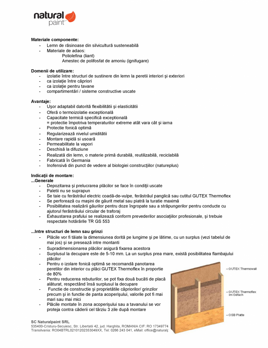 Pagina 2 - Placa flexibila izolanta din fibre de lemn GUTEX Thermoflex Fisa tehnica Romana 9
1/1,5/2...