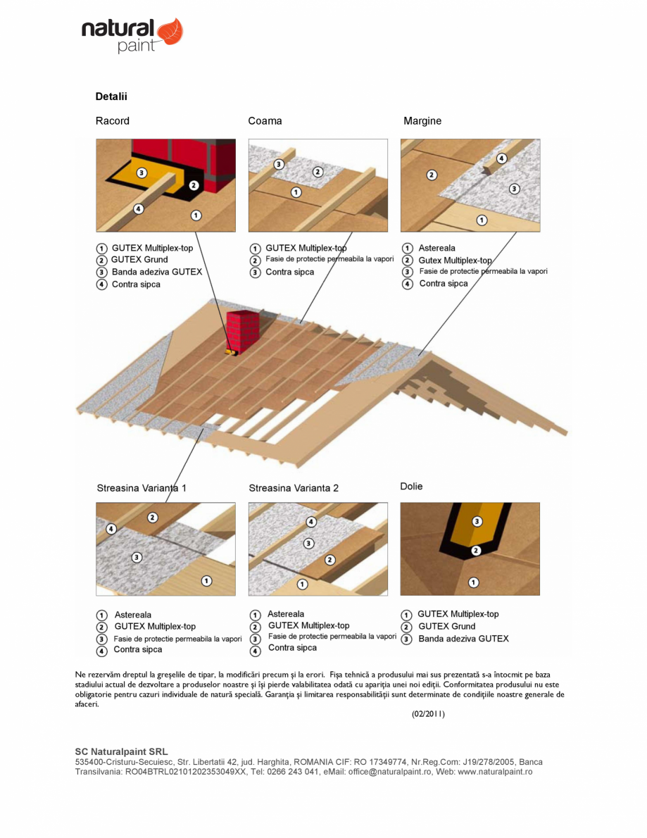 Pagina 5-Placa izolanta pentru realizarea asterelii GUTEX Multiplex-top Fisa tehnica Romana staleaza...