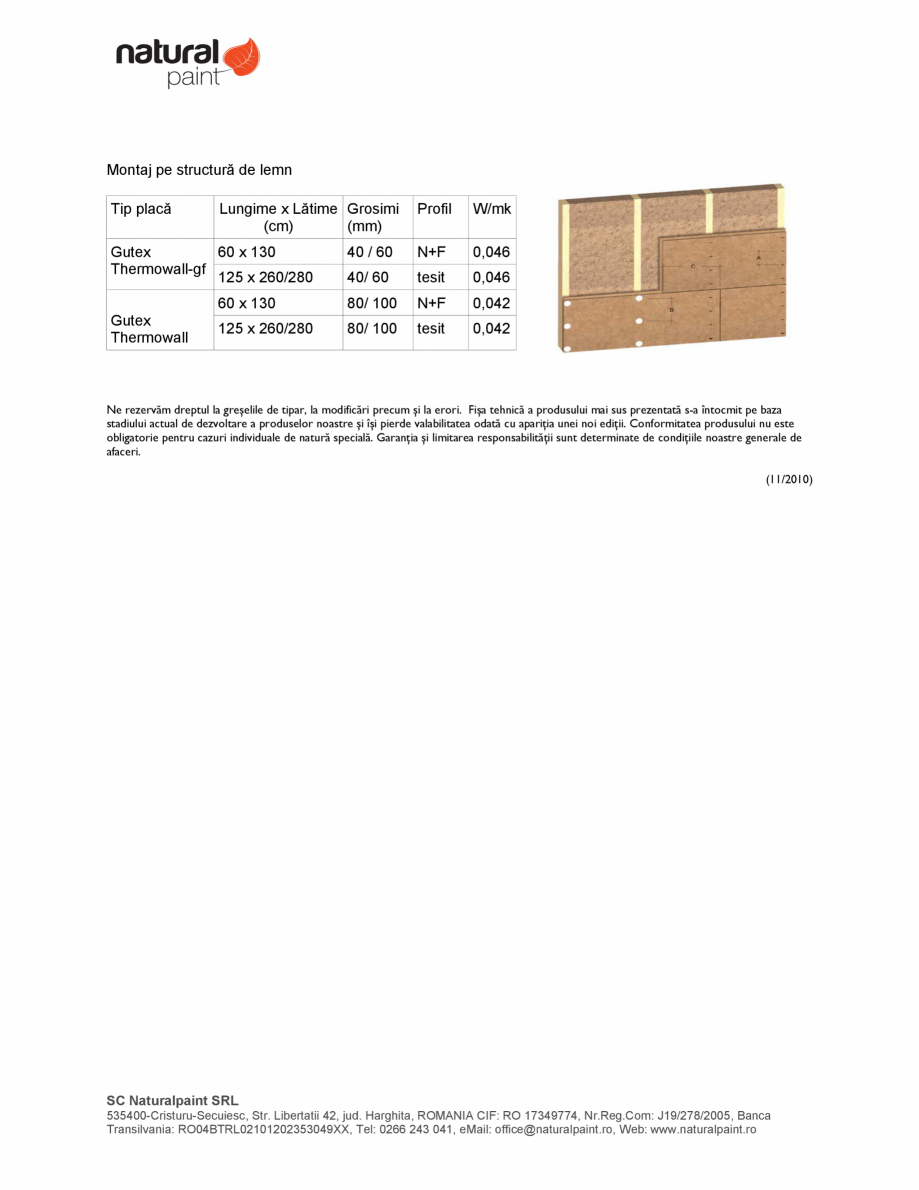 Pagina 3-Placa suport pentru tencuieli GUTEX Thermowall Fisa tehnica Romana 1250

0,498
8,0/9,6/
11,2/12,8

3...