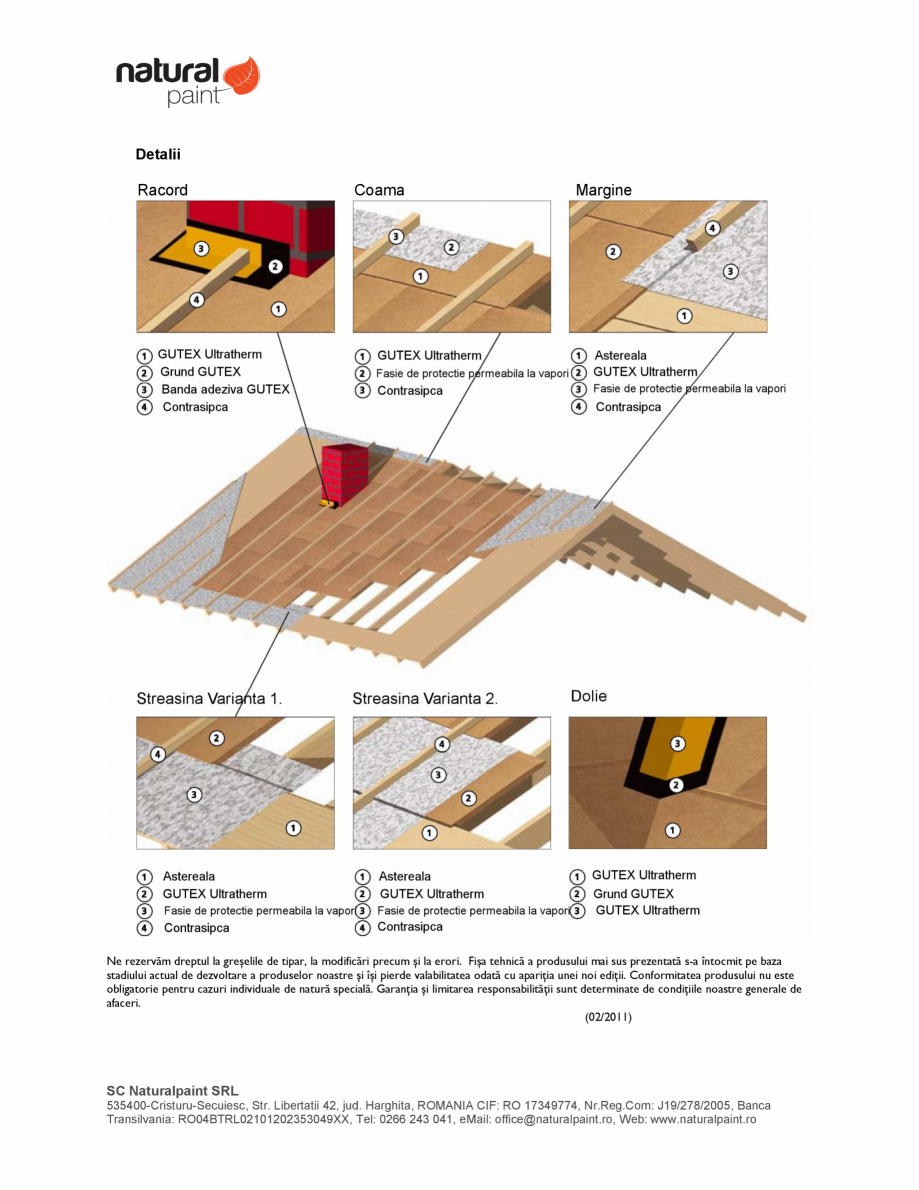 Pagina 4-Placa izolanta pentru realizarea asterelii GUTEX Ultratherm Fisa tehnica Romana entru mediu...