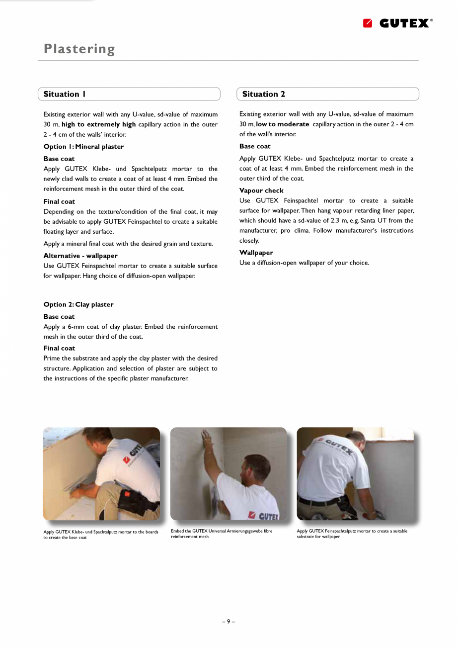 Pagina 9-Placa izolatoare monostrat din fibre lemnoase GUTEX Thermoroom Catalog, brosura Engleza l insulation...