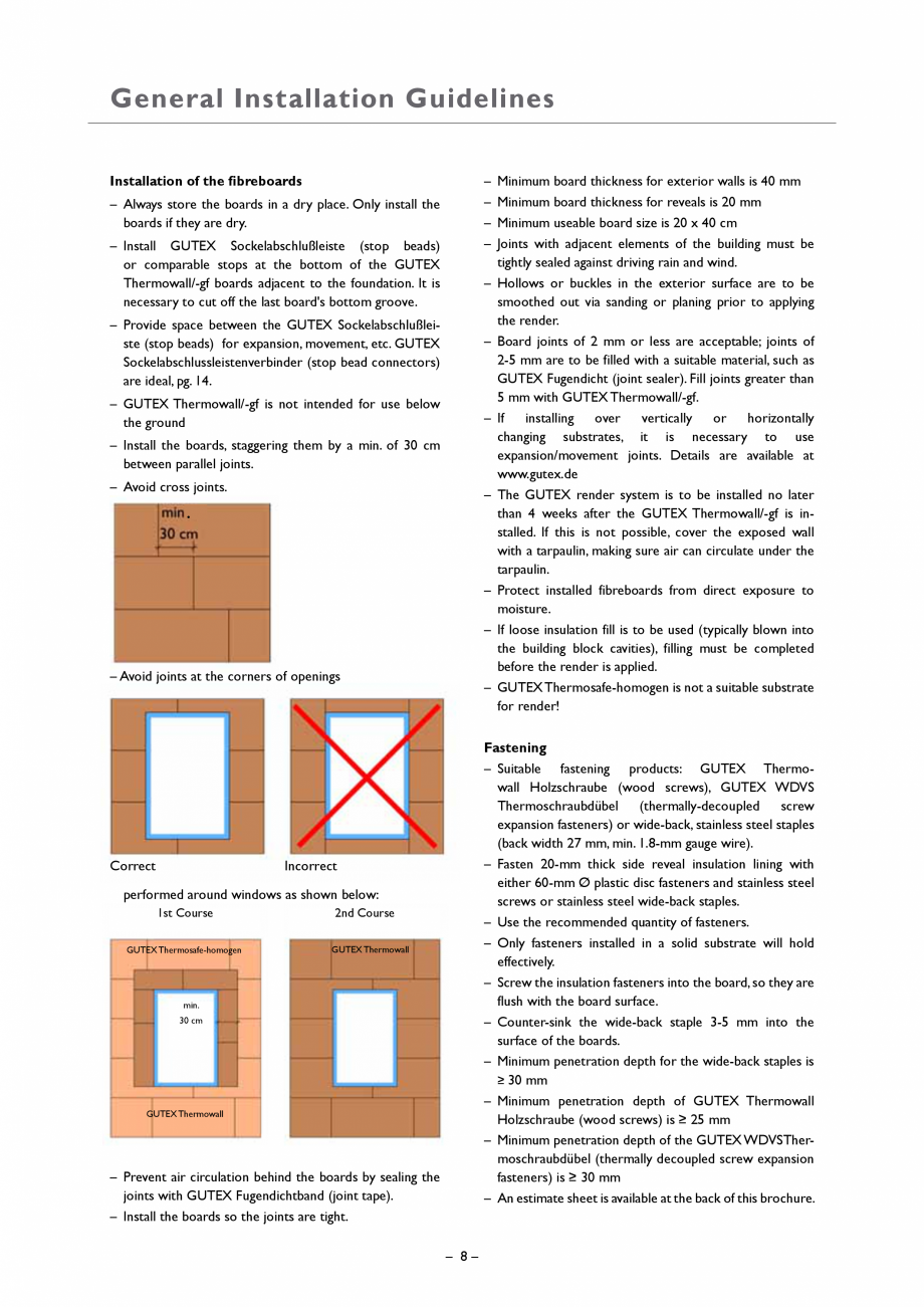 Pagina 7 - Placa din fibre lemnoase suport pentru tencuieli GUTEX Thermowall Catalog, brosura...