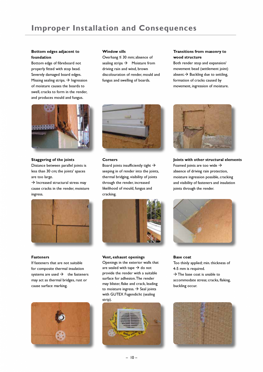 Pagina 9 - Placa din fibre lemnoase suport pentru tencuieli GUTEX Thermowall Catalog, brosura...
