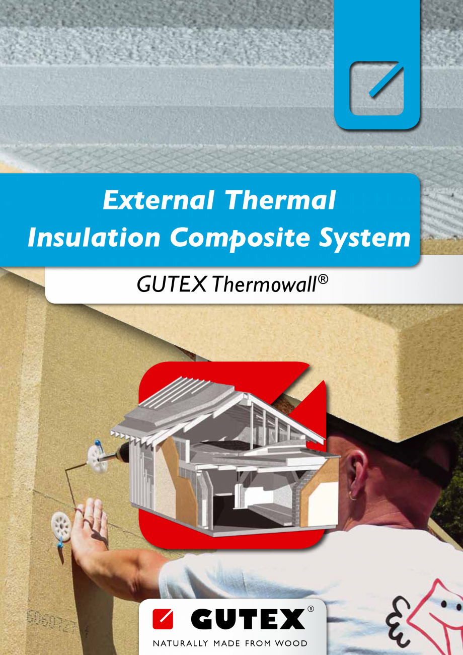 Pagina 10-Placa din fibre lemnoase suport pentru tencuieli GUTEX Thermowall Catalog, brosura Engleza end the...