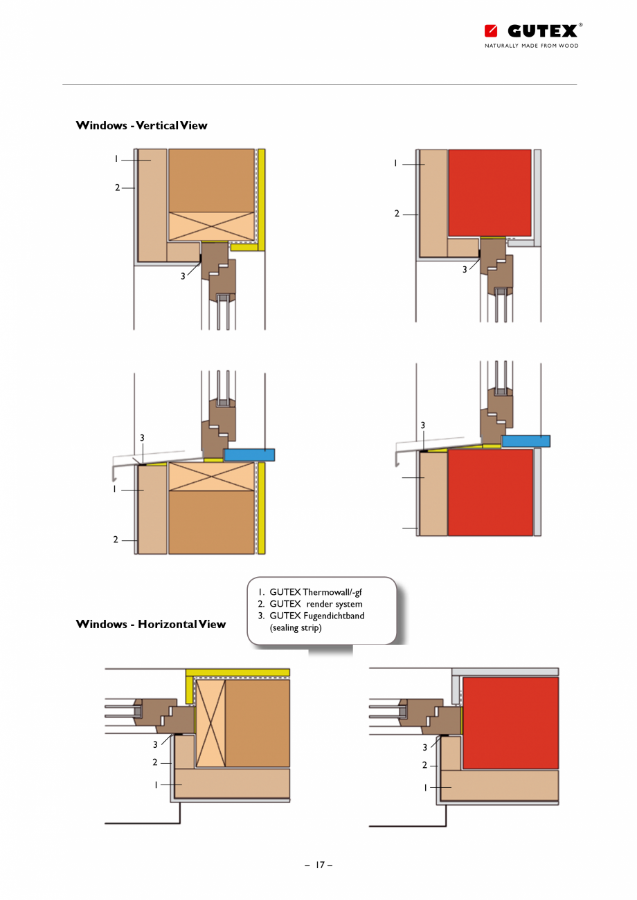 Pagina 17 - Placa din fibre lemnoase suport pentru tencuieli GUTEX Thermowall Catalog, brosura...
